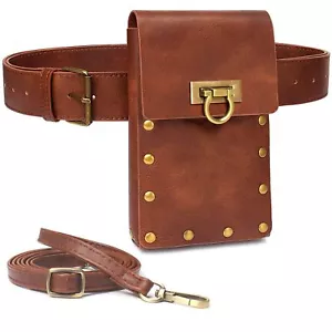 Belt Pouch Waist Bag Fanny Pack Medieval Vintage Phone Holder Holster Purse P... - Picture 1 of 7