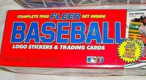 1988 FLEER BASEBALL CARD COMPLETE SET SEALED W LOGO STICKERS NEW - Picture 1 of 3