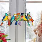 Mini Stained Bird Window Hanging Suncatcher Acrylic Hanging Birds Decorat