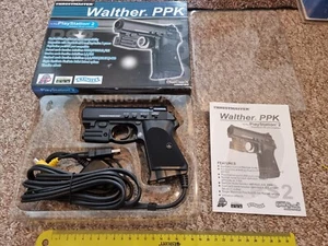 SONY PLAYSTATION 1 2 PS1 PS2 LIGHT GUN PISTOL BLASTER CONTROL G-Con Walther PPK - Picture 1 of 5