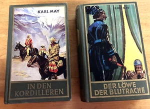 KARL MAY-2 GERMAN BOOKS-BAND # 13 & # 26-WINNETOU-WESTERN-ADVENTURE-NEAT & CLEAN - Picture 1 of 9