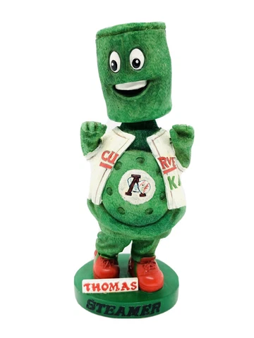 Altoona Curve Mascot Steamer K4 SGA Bobble OPEN WHITE JERSEY THOMAS BOBBLE HEAD Cover