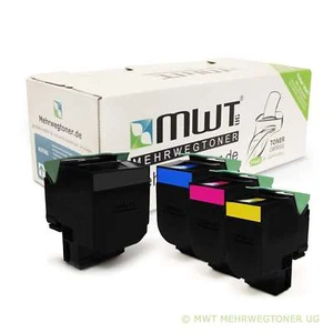 1-10 MWT Toner Patrone/Refill für Lexmark CX 310 410 510 Farbwahl SPAR SETS - Bild 1 von 12