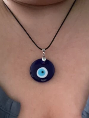  Colar pingente de vidro proteção para os olhos do mal - Imagem 1 de 3