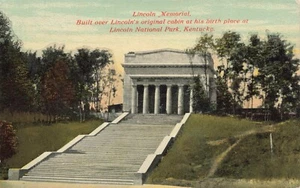 Postcard Lincoln Memorial Lincoln National Park Kentucky KY UDB Early 1900s - Picture 1 of 2
