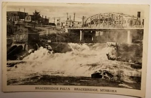 RPPC Postcard Bracebridge Falls Muskoka c. 1950 T.W.A. Utterson Ontario PC1 SP - Picture 1 of 2