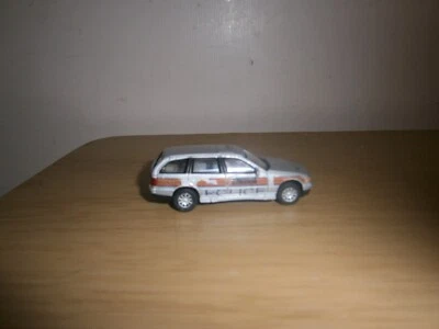 Hongwell BMW 325i touring 'Police' car silver. 7cm. (E1d) — 第 1/4 张图片