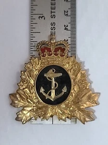Insignia de tapa de rama naval Canadian Post 1968 CF sin control deslizante - Imagen 1 de 3