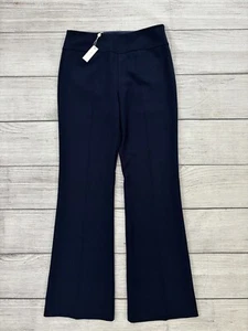 TRINA TURK PHINEAS FLAIR NWT Womens Sz 4 Navy Side Zip Stretch Trouser Pants - Picture 1 of 6