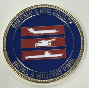 Buffalo & Erie County Naval & Military Park 40th Anniversary Challenge Coin - Picture 1 of 3