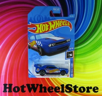 Dodge Challenger Drift Car 2021 Hot Wheels azul equipo de carreras HW3-120721 Foto 1 de 4