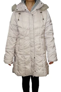 USA Women's Winter Warm Collar Hooded Long Coat Down Jacket Outwear Coat - Picture 1 of 17