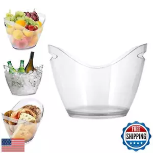 Wine Chiller and Party Beverage Tub, Clear Acrylic Food Grade Ice Bucket, 3.5 - Picture 1 of 4