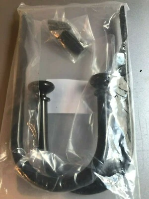 Soportes Cortinas para Cortinas Par de Meriville Decorativos Nuevo Negro Forma de U Foto 1 de 4