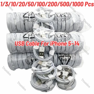 For Apple iPhone 6 7 8 Plus X XR XS 11 12 13 14 USB Cable Charger Cord Wholesale - Picture 1 of 10