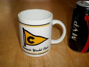 [CORSAIR YACHT CLUB] - CATALINA ISLAND, CALIFORNIA, Ceramic Coffee Cup, Vintage - Picture 1 of 9