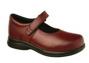 Instride Nellie Ruby Red Leather Womens Shoes Orthopedic Diabetic New Quality - Picture 1 of 4