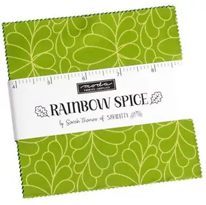 Rainbow Spice Moda Charm Pack 42 100% Cotton 5" Precut Fabric Squares - Picture 1 of 2