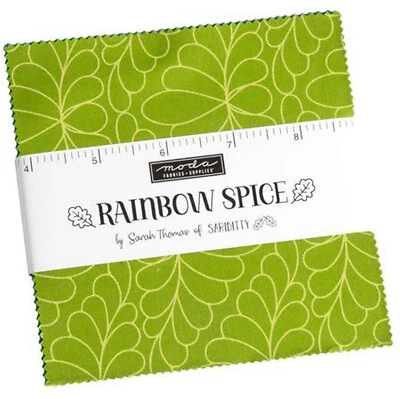 Rainbow Spice Moda Charm Pack 42 100% Cotton 5" Precut Fabric Squares - Image 1 of 2