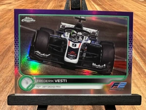 2022 Topps Chrome Formula 1 F2 FREDERIK VESTI Purple Green - Picture 1 of 2
