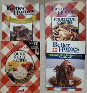 Lot of 4 Vintage Cookbooks - Better Homes & Gardens 1988-2010 - Imagen 1 de 18