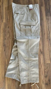 TRU-SPEC 8-POCKET BDU PANTS, Khaki, Various Sizes. - Picture 1 of 10