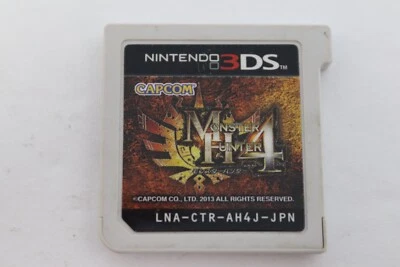 Monster Hunter 4 Nintendo 3DS Japanese Video Game Cartridge Tested - Image 1 of 2