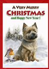 Cairn Terrier Dog A6 (4" x 6") Christmas Card - Blank inside - by Starprint