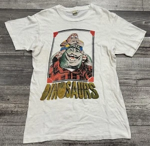 Vintage Dinosaurs TV Show Shirt Womens Medium Baby Sinclair White Single USA - Picture 1 of 10
