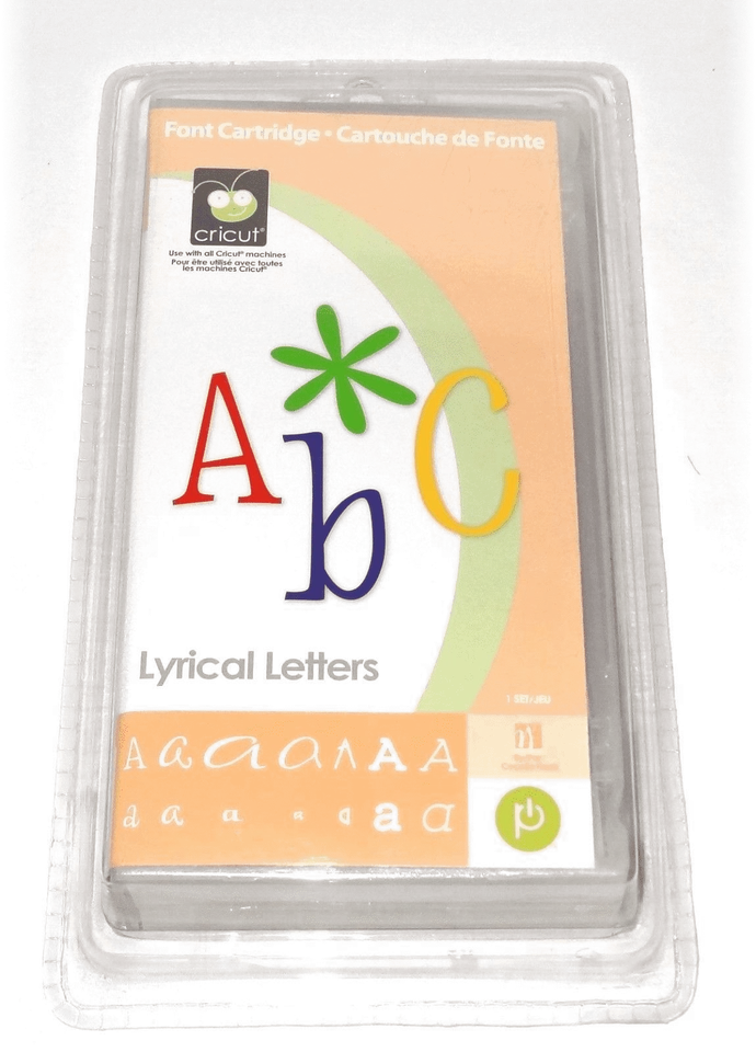 Cricut Lyrical Letters Expression Personal Cutter E2 Machine Cartridge