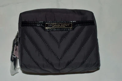 Victoria's Secret Mini Estuche Acolchado Negro 5.5" x 4.5" Nuevo Con Etiquetas Foto 1 de 4