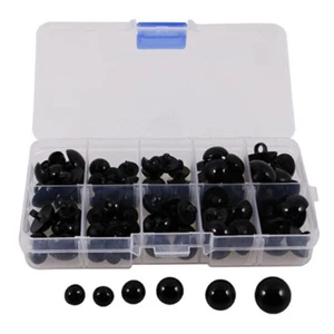 100 Pieces Knopf Knöpfe Für Puppenkleider Augenknöpfe Knopfaugen - Bild 1 von 12