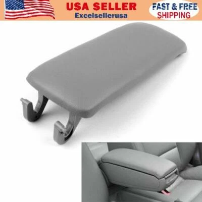 PU Leather & ABS Console Center Armrest Lid Fit For Audi A4 S4 A6 2000-2008 Gray - Изображение 1 из 4