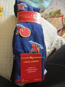 Perry Ellis Portfolio Mens Assorted Dress Socks Assorted Stripes Size 7-12 NEW - Picture 1 of 3