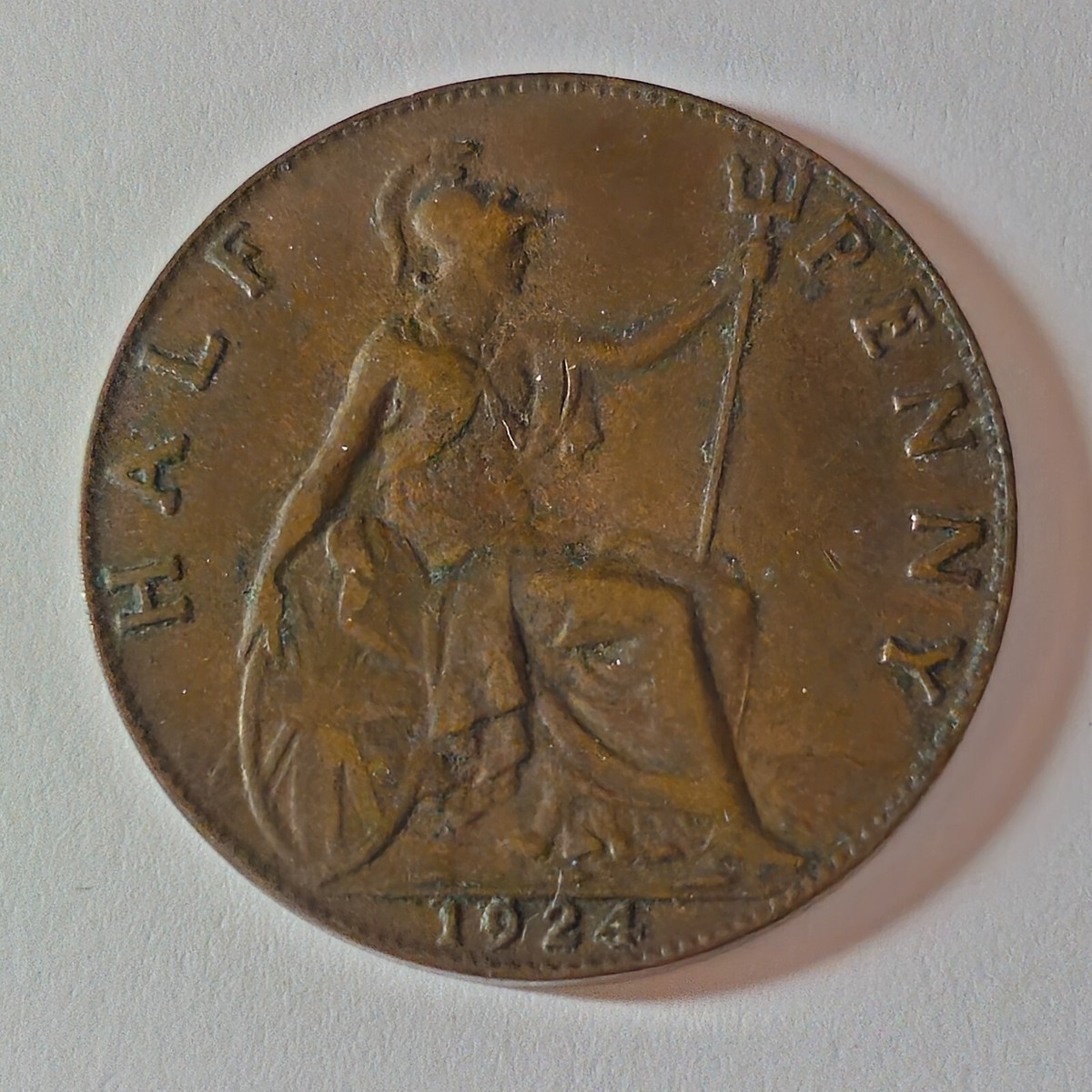 Uncertified 1924 Year UK Half Pennies for sale | eBay