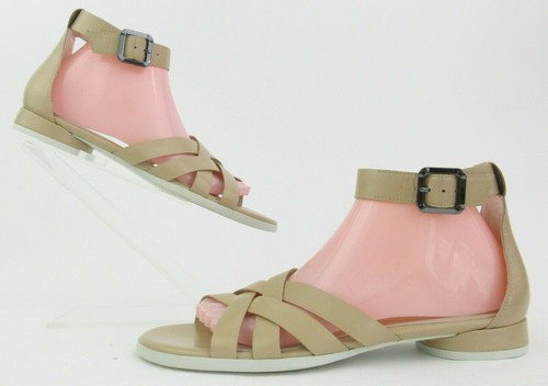 *Nuovo!* ECCO CON Sandali con cinturino alla caviglia piatto in pelle Volluto EU 39 US 8