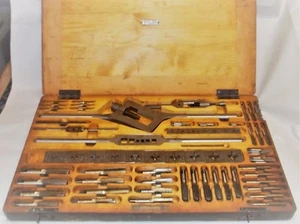 Raro H. F. SCHNICKE, juego de grifos y troqueles métricos de maquinista, CHEMNITZ, Wehrmacht alemana - Imagen 1 de 12