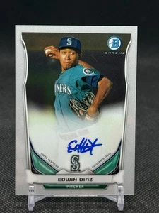 Autógrafo Bowman #BCAP-ED Edwin Díaz Chrome Prospect 2014 - Imagen 1 de 6