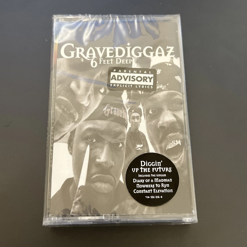 Gravediggaz 6 Feet Deep Cassette Factory Sealed With Hype Stick 1st US Press - Image 1 of 4