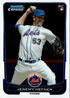 2012 Bowman Draft Picks & Prospects Chrome Jeremy Hefner #42 New York Mets - Image 1 of 2