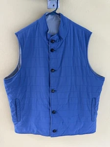 Peter Millar Men's Quilted Vest Light Gray Sz XXL Casual Spring Soft Reversible - Picture 1 of 9