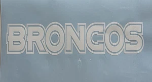 Denver Broncos gestanzter Vinyl-Aufkleber - Bild 1 von 2
