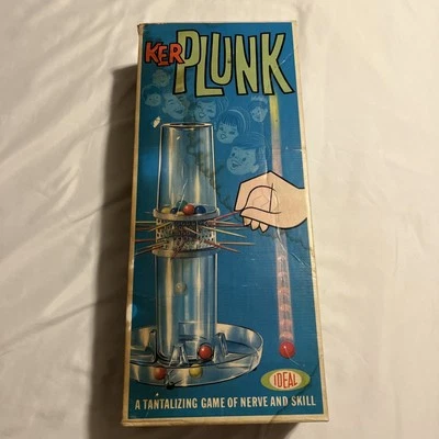 Vintage 1967 KerPlunk Game by Ideal Made In USA No Insert 20 Sticks 27 Marbles - Image 1 of 4