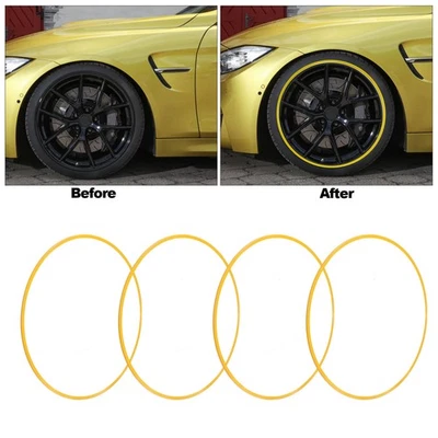 4Pcs 21 Inch Wheel Rim Protector Ring Aluminum Alloy Scratch Proof Anti - Image 1 of 4