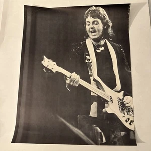 Vintage Paul McCartney Concert Poster – Wings Era – Black & White – 1970s - Picture 1 of 10