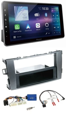 Pioneer Bluetooth USB DAB Lenkrad Autoradio für Toyota Auris 2011-2012 anthrazit - Bild 1 von 4