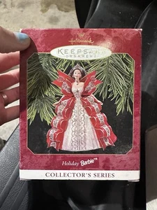 Barbie de vacaciones adorno de recuerdo 1997 serie de coleccionista en caja original - Imagen 1 de 6