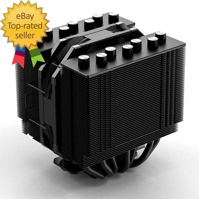 SE-207-XT Slim 135Mm Height All-Black CPU Cooler 7 Heat Pipes Dual-Tower CPU Air - Image 1 of 4