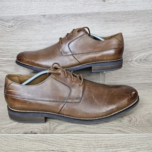 Clarks Becken Herren hellbraune elegante Lederschuhe Größe UK 10,5 G EU 45 - Bild 1 von 12