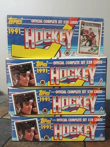 🏒 Lot of (4)1991-92 91-92 Topps NHL Hockey Factory Sealed Set/Set's *528 Cards* - Picture 1 of 8